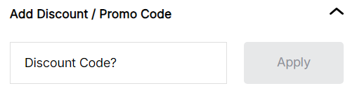 how to apply size? discount code