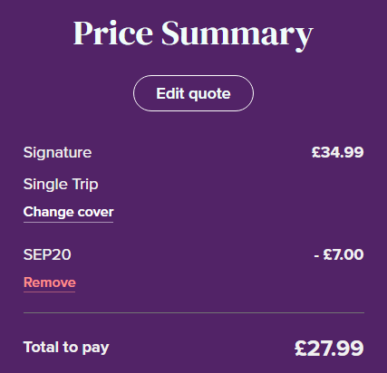 how to apply staysure promo code