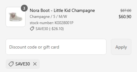 how to apply stride rite discount code