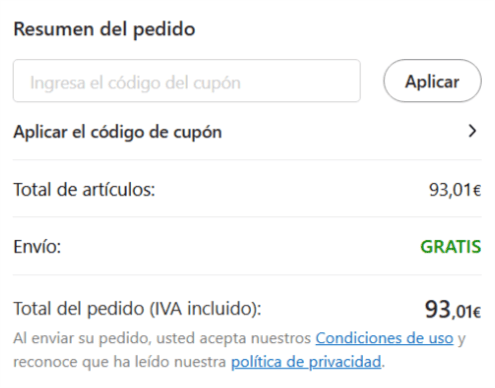 donde introducir el codigo temu