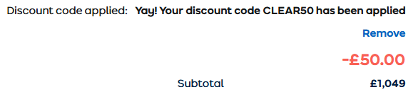 ao.com voucher code applied at checkout