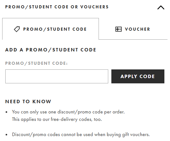 how to apply asos discount code