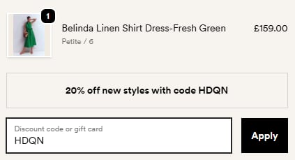 how to apply boden discount code