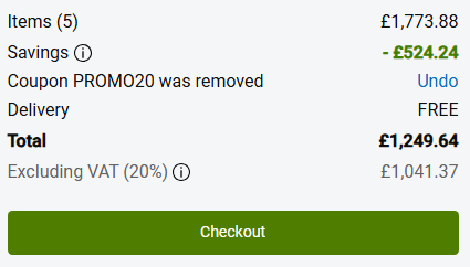 dell coupon code applied at checkout