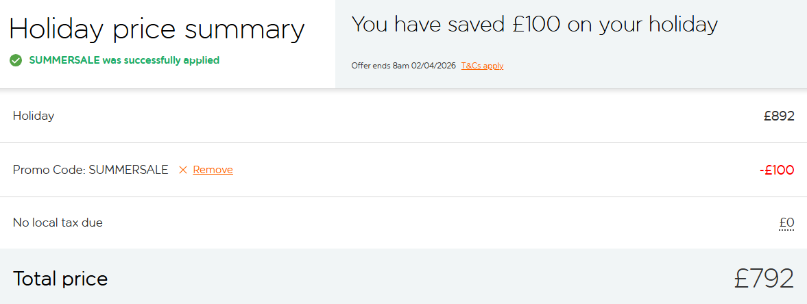 easyjet holidays promo code at checkout