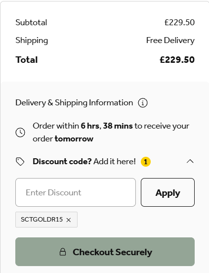 Go Outdoors applied promotional code