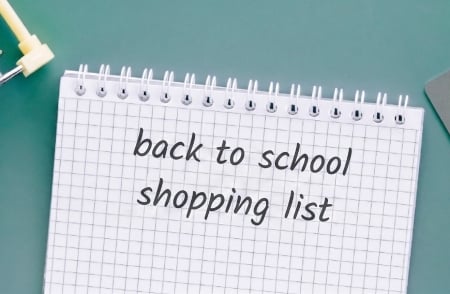 back to school shopping list