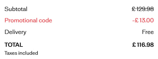 mango promo code applied at checkout