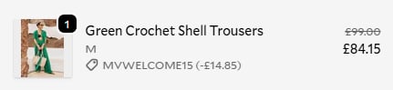 mint velvet promo code applied