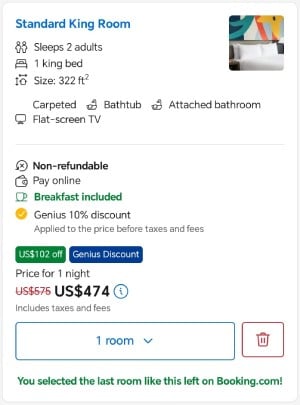 booking.com genius program benefits