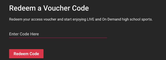 voucher code field