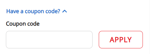 Pizza hut promo code field