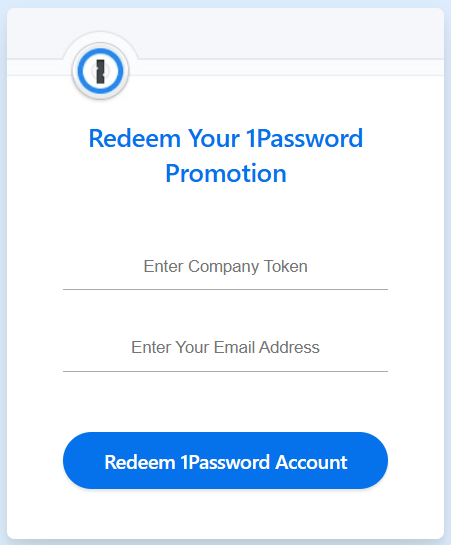 1password discount code box