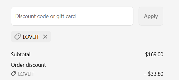 Nume coupon applied