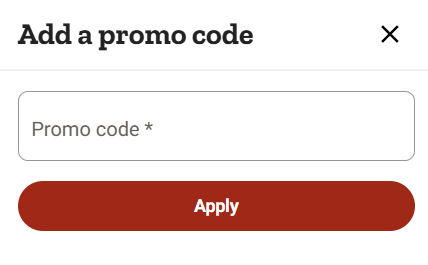 Tractor Supply promo code box