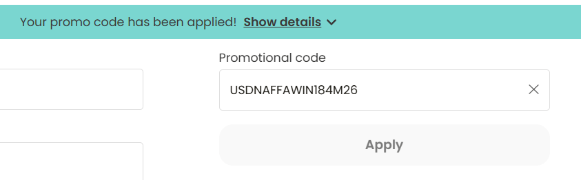 dinnerly discount code applied