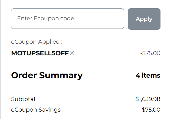 motorola coupon accepted