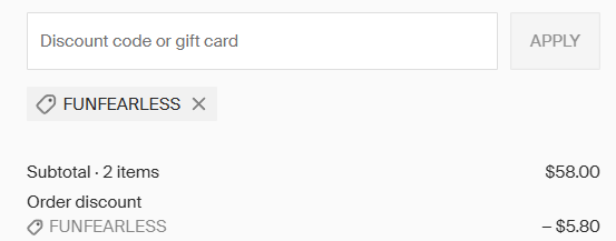 supergoop promo code applied