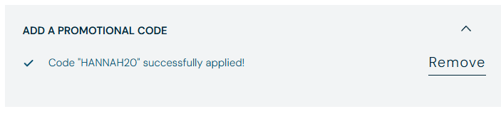 elemis discount code applied