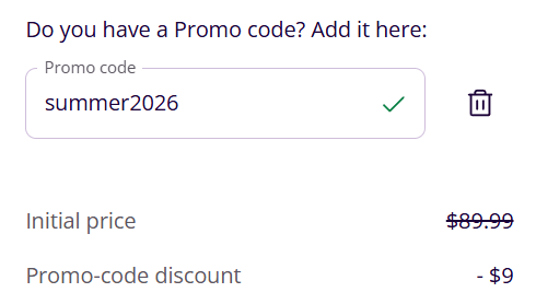lingoda coupon applied