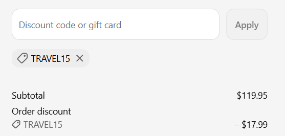 cocoon promo code applied