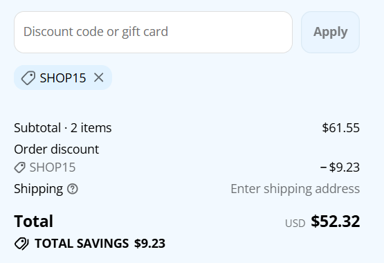 little english discount code applied