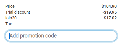 iolo promo code applied