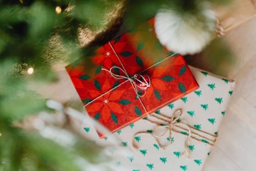 christmas gifts under the tree