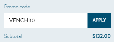 how to apply venchi promo code