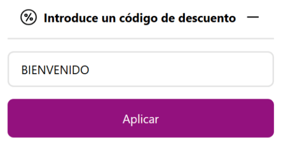 donde introducir el codigo vidaxl