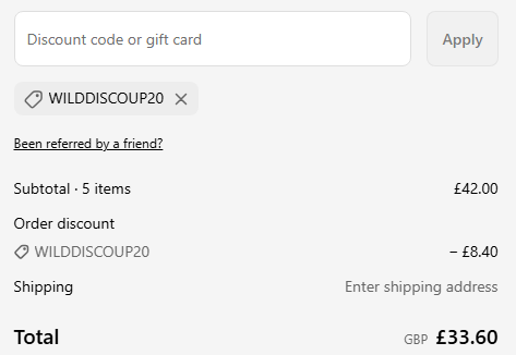 how to apply wild voucher code