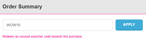 how to apply wowcher discount code