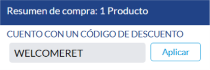 donde introducir el codigo xcaret