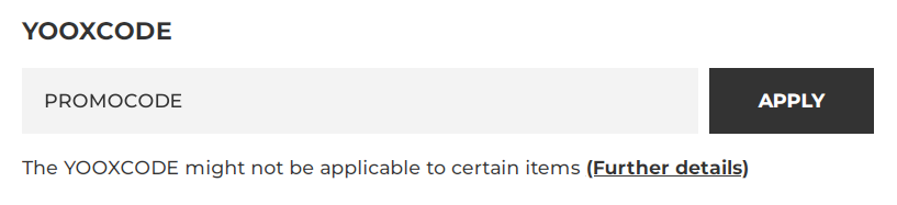 how to apply yoox promo code